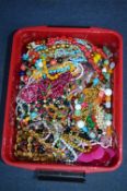 Large Tub of Costume Jewellery Necklaces