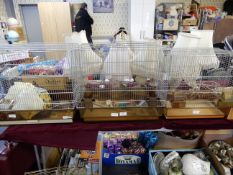 Three Budgerigar Cages plus Accessories