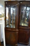Mahogany Effect Astral Glazed Corner Unit
