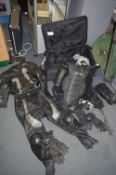 Case of Motorcycle Leathers and Armour Including J