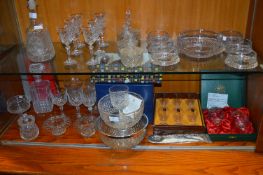 Collection of Glassware Including Boxed Thomas Web
