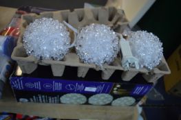 *LED Sphere Lights 3pk