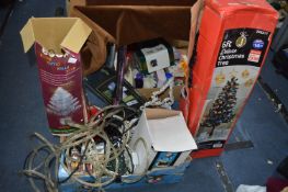 Christmas Tree and Assorted Christmas Lights