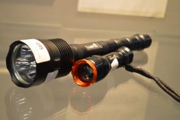 Trustfire and an Ultrafire Flashlights