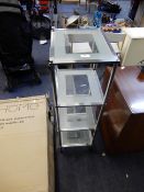 Glass & Chrome Bathroom Shelves