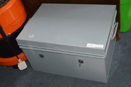 Metal Document Storage Box with Key