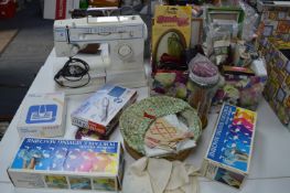 Singer Magic Sewing Machine, Box of Sewing Accesso