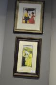 Two Framed Vettriano Prints