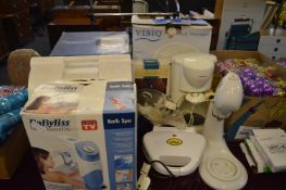 Electrical Items Including Babyliss Bath Spa, Cook