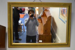 Gilt Framed Bevelled Edge Wall Mirror