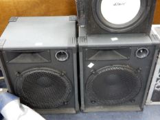 Pair of Two PA Speakers