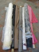 *Seven Part Rolls of Assorted Fabric
