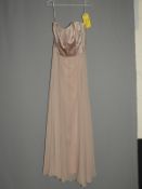 *Size: 16 Pale Brown Bridesmaid Dress By Dessy Collection (397/8106)
