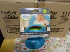 *Two Packs of Two Brother Max Easy Hold Bowl Sets