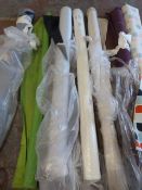 *Six Part Rolls of Assorted Fabric and Leatherette