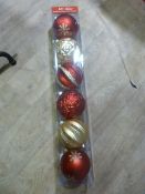 *Large Christmas Tree Baubles 6pk
