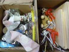 *Mixed Lot of Pottery Glass, Glue GUns, Chopping B