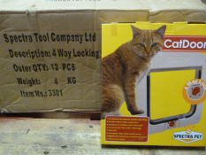 Box of 12 Four Way Locking Pet Doors (Small)