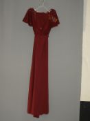 *Size: 10 Burgundy Bridesmaid Dress (292/8106)