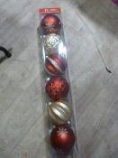 *Large Christmas Tree Baubles 6pk