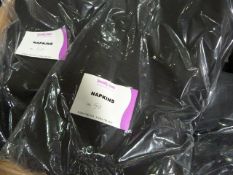 *600 Black Polycotton Napkins