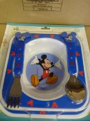 *Six Mickey Mouse Feeding Sets