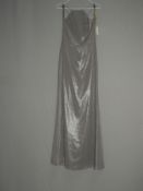 *Size: 8 Charcoal Grey Bridesmaid Dress by Dessy Collection (663/8106)