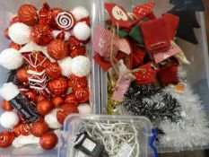 *Two Boxes of Christmas Decorations Including Baub