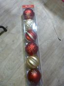 *Large Christmas Tree Baubles 6pk