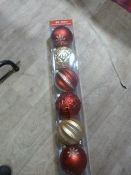 *Large Christmas Tree Baubles 6pk