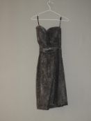 *Size: 10 Charcoal Grey Bridesmaid Dress by Dessy Collection (1011/8106)