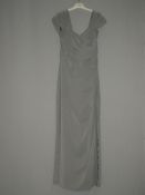 *Size: 10 Charcoal Grey Bridesmaid Dress by Dessy Collection (731/8106)