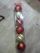 *Large Christmas Tree Baubles 6pk