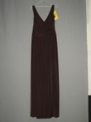*Size: 12 Dark Brown Bridesmaid Dress by Dessy Collection (275/8106)