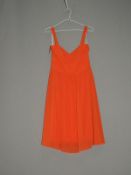 *Size: 8 Tangerine Bridesmaid Dress by Dessy Collection (974/8106)