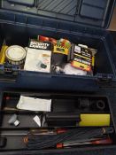 Plastic Toolbox and Contents