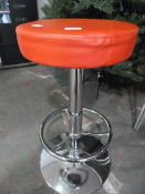*Chrome Based Red Barstool