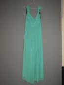 *Size: 16 Turquoise Bridesmaid Dress by Dessy Collection (651/8106)