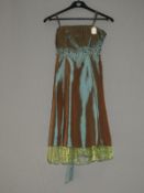 *Size: 12 Grey/Green Bridesmaid Dress (1015/8106)