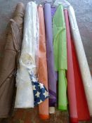 *Seven Part Rolls of Assorted Fabrics