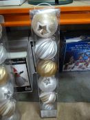 *Set of Six Large Baubles