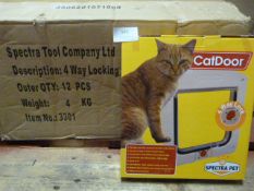 Box of 12 Four Way Locking Pet Doors (Small)