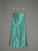 *Size: 16 Green/Blue Bridesmaid Dress By Dessy Collection (493/8106)