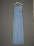 *Size: 12 Light Blue Bridesmaid Dress By Alfred Sung (425/8106)