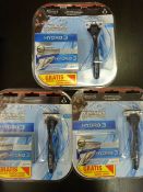 *Three Wilkinson Sword Hydro 3 Razors