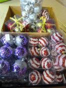 Box of Christmas Baubles