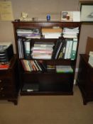 *Mahogany Reproduction Open Front Bookcase