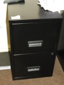 *Two Drawer Foolscap Filing Filing Unit (Black)