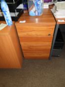 *Standalone Three Drawer Filing Unit