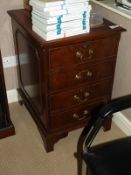 *Mahogany Reproduction Filing Unit Inlet Leather T